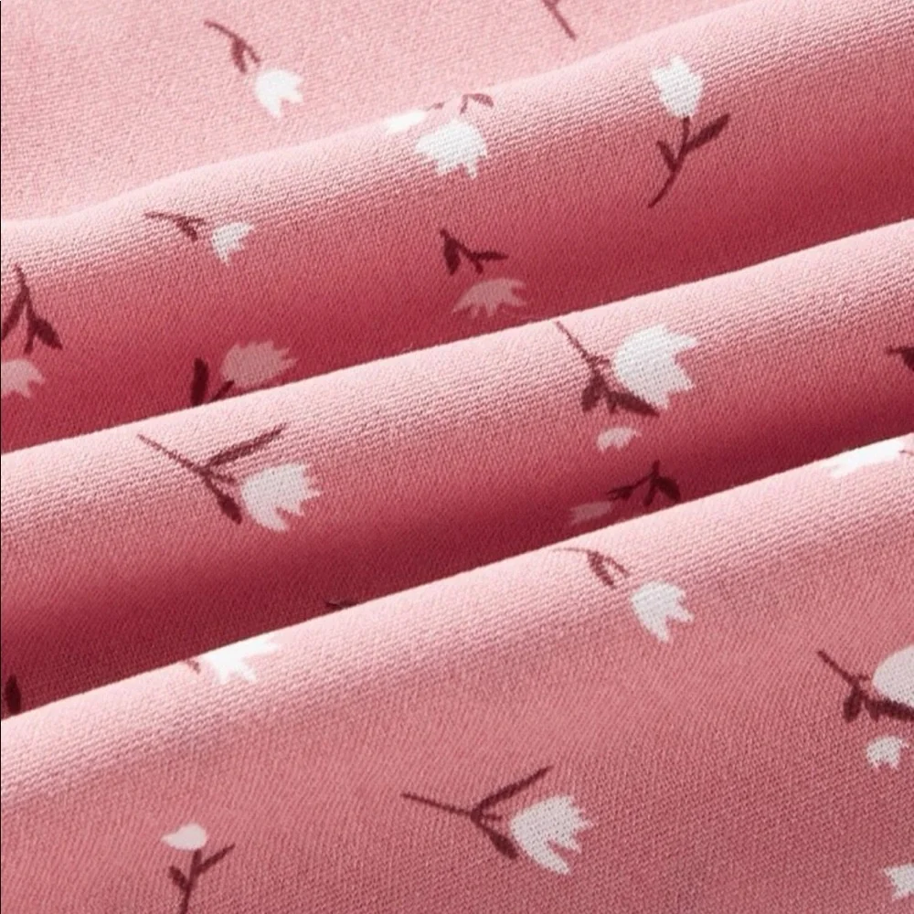 🤩HP🤩🌷$3for$30🌷 Pink Floral print sun dress - Picture 5 of 8